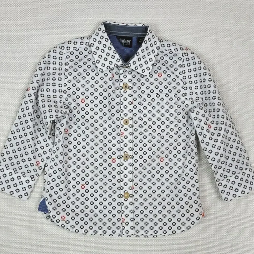 Baker by Ted Baker button-up long sleeve‎ dress shirt 6-12M
